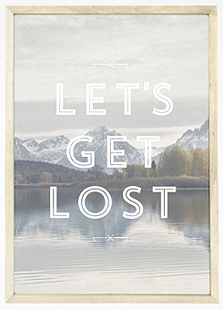 Faunascapes Poster Print Let's Get Lost