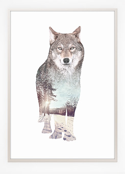 Faunascapes Poster Print Wolf