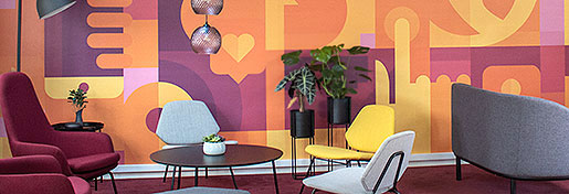 Specialdesignet lounge møbel og breakout space