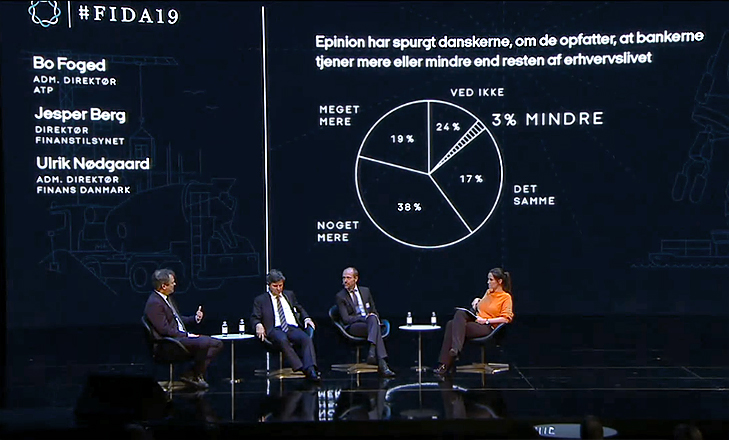 Paneldiskussion med Bo Foged, Jesper Berg og Ulrik Nødgaard.